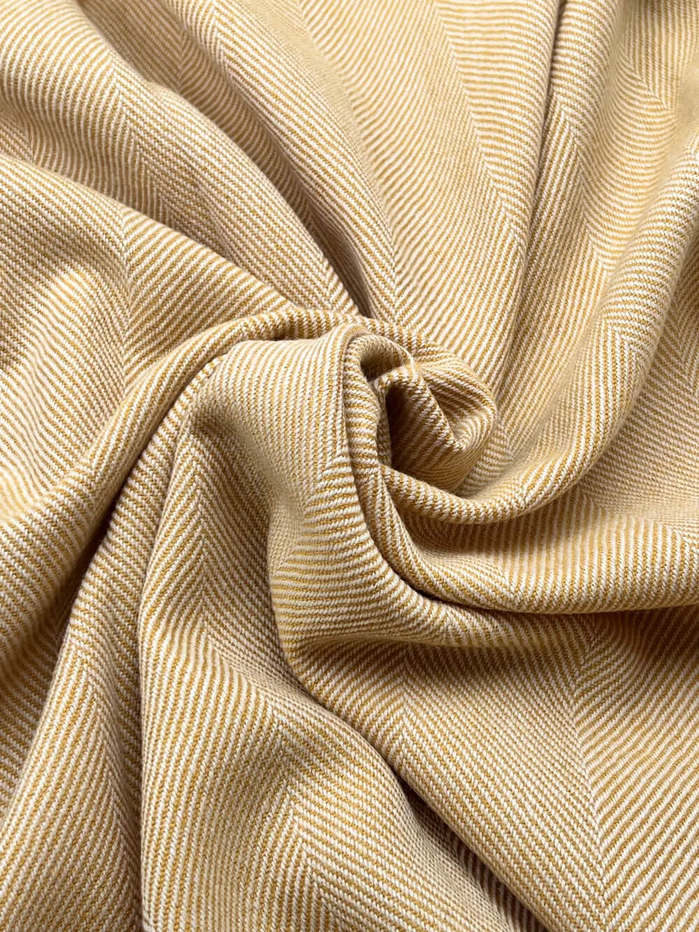 McNutt of Donegal,Supersoft Lemon Herringbone Throw