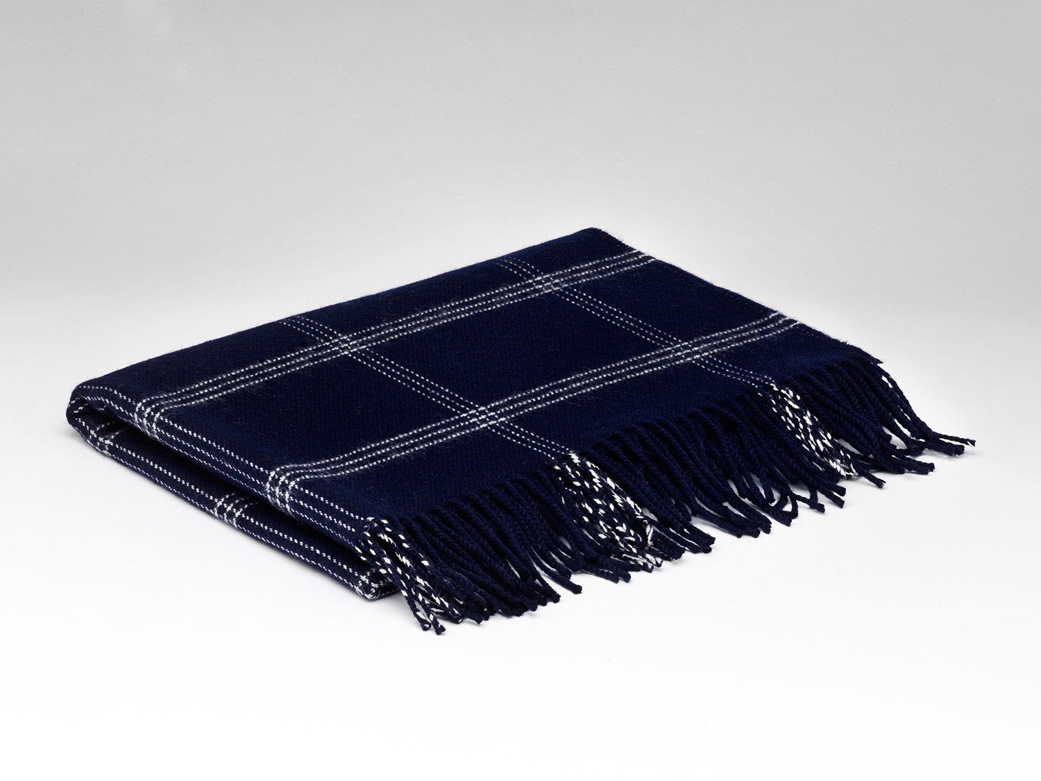 McNutt of Donegal, Navy Windowpane Wrap