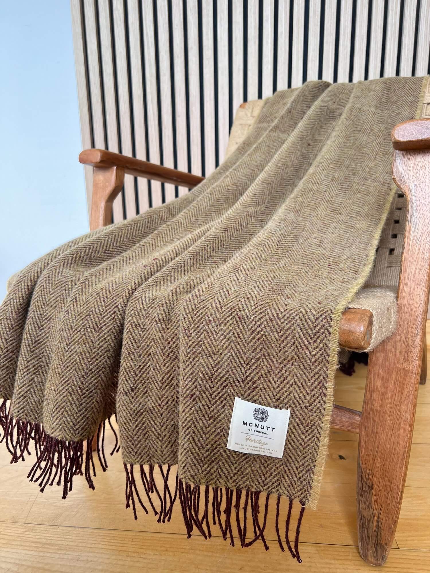 McNutt of Donegal, Throw - Wheat Herringbone McNutt of Donegal