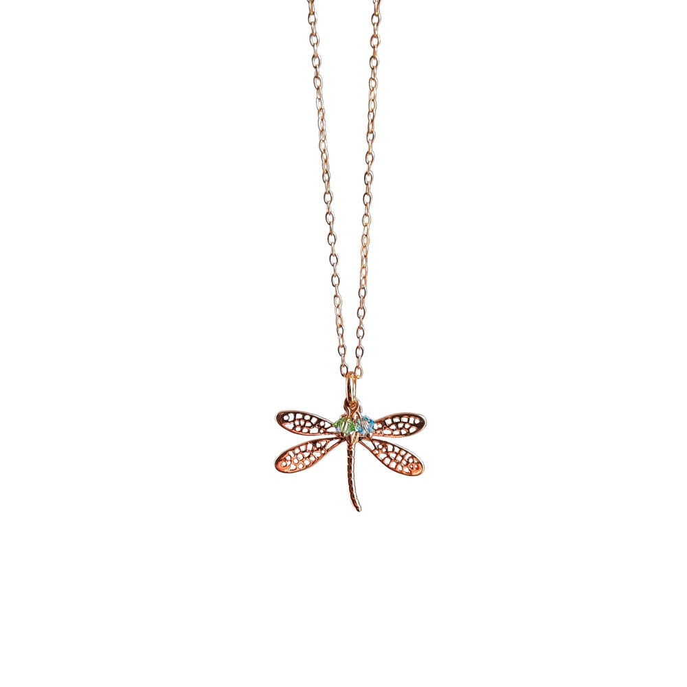 Melanie Hand, Dragonfly Crystal Necklace