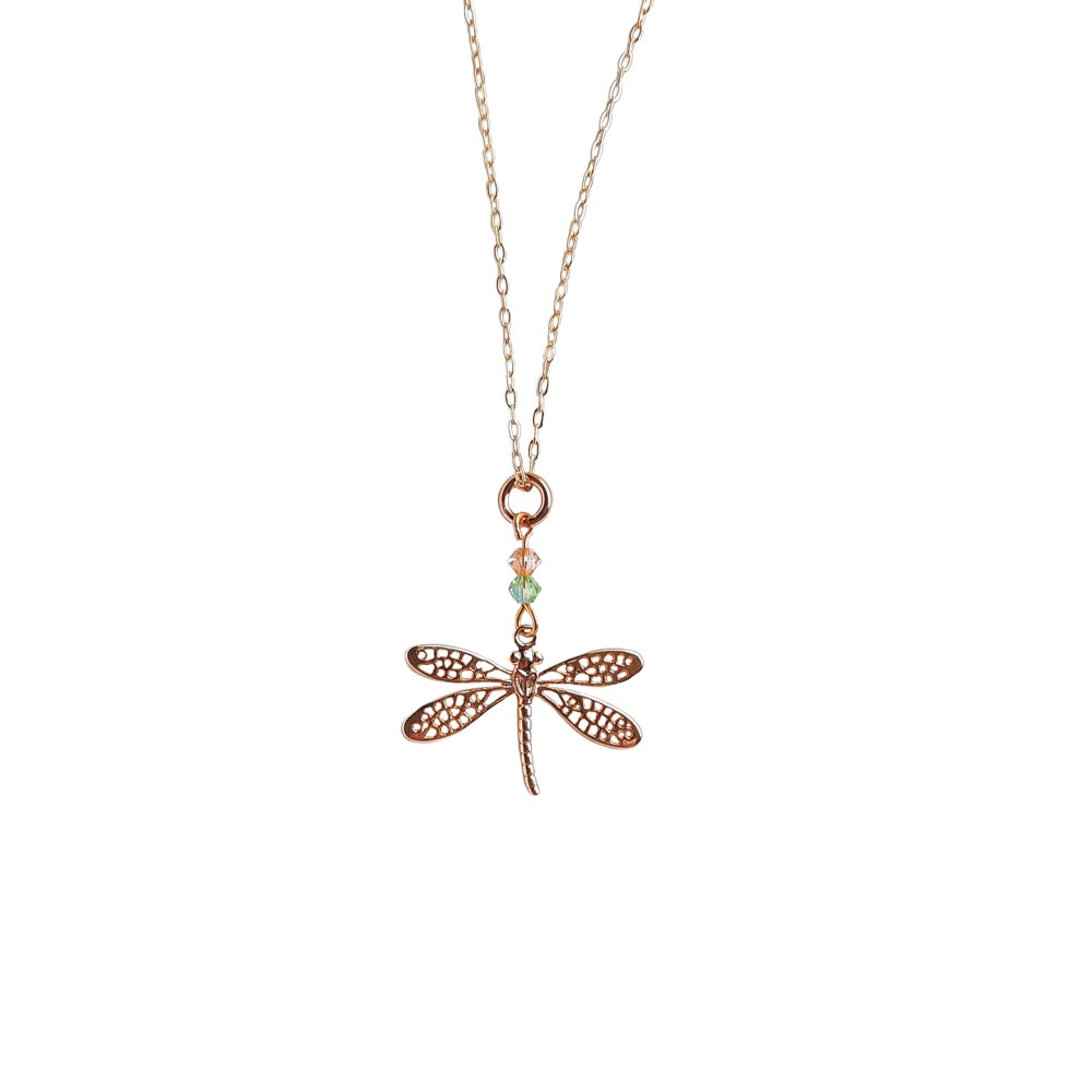 Melanie Hand, Dragonfly Crystal Necklace