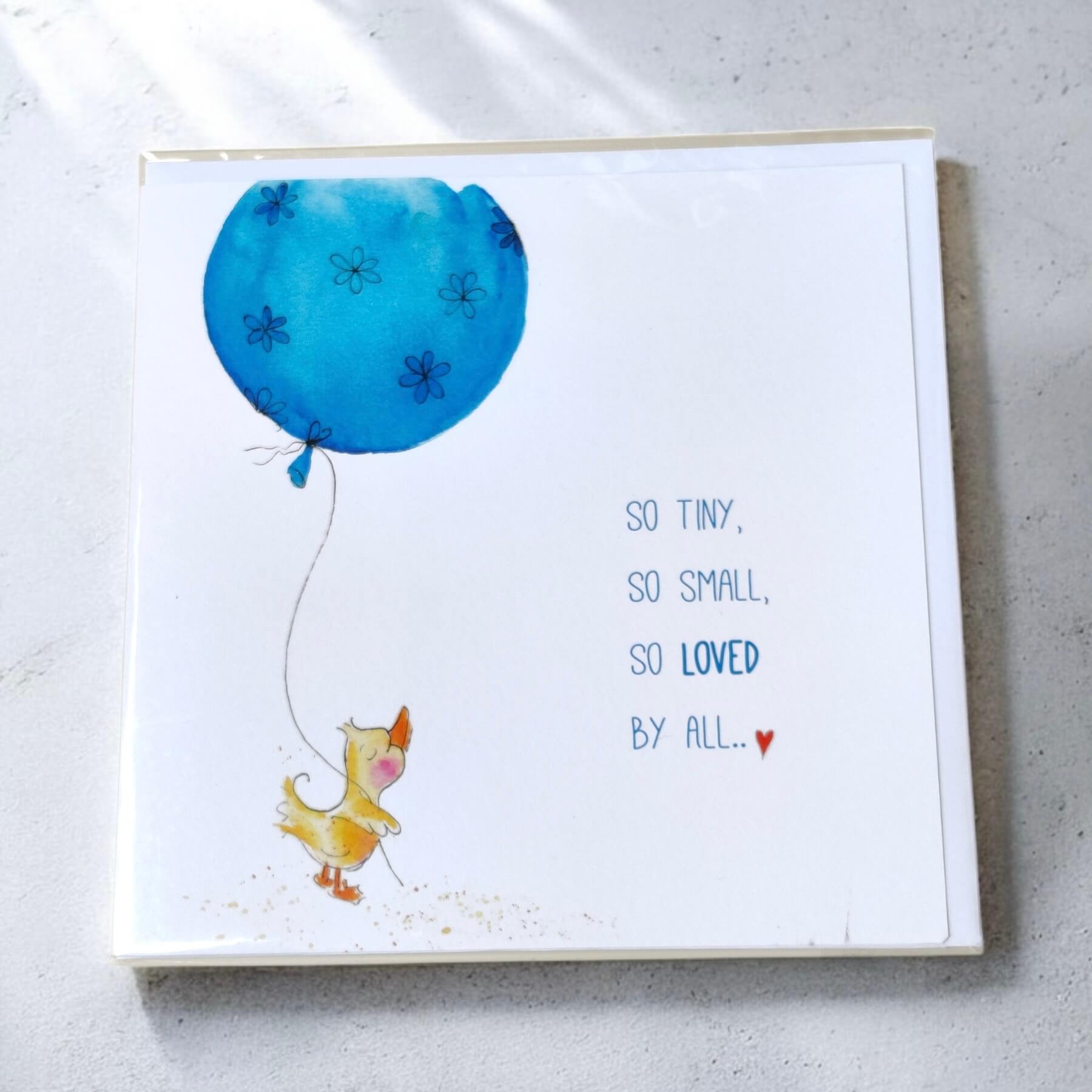 NÍ RÍ Design, So Tiny So Small So Loved By All Baby Boy Card