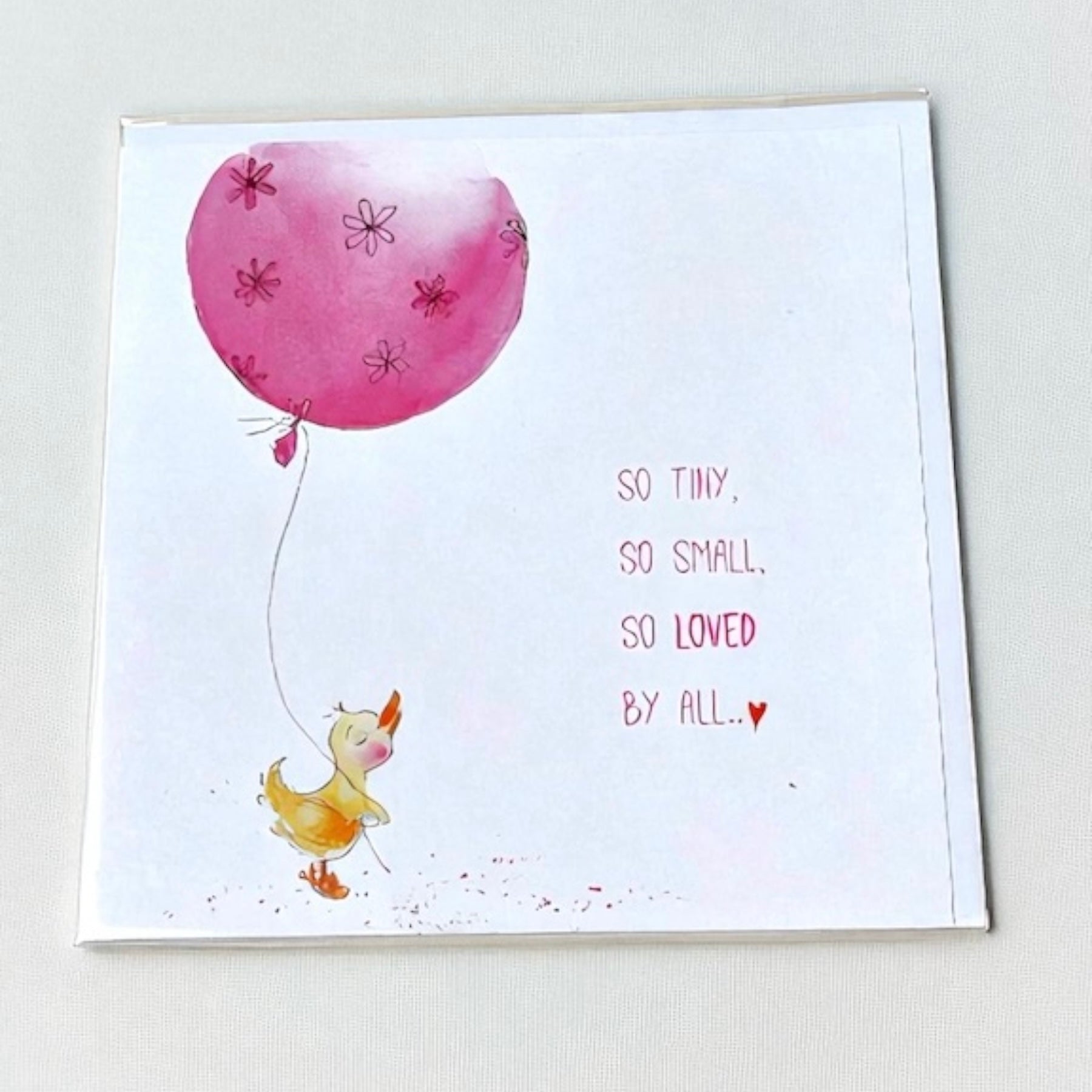 NÍ RÍ Design, So Tiny So Small So Loved By All Baby Girl Card NÍ RÍ Design