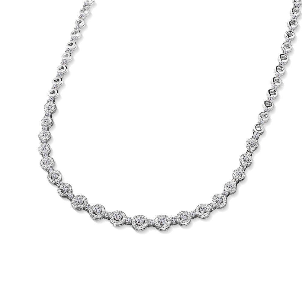 Newbridge, Clear Cubic Zirconia Necklace