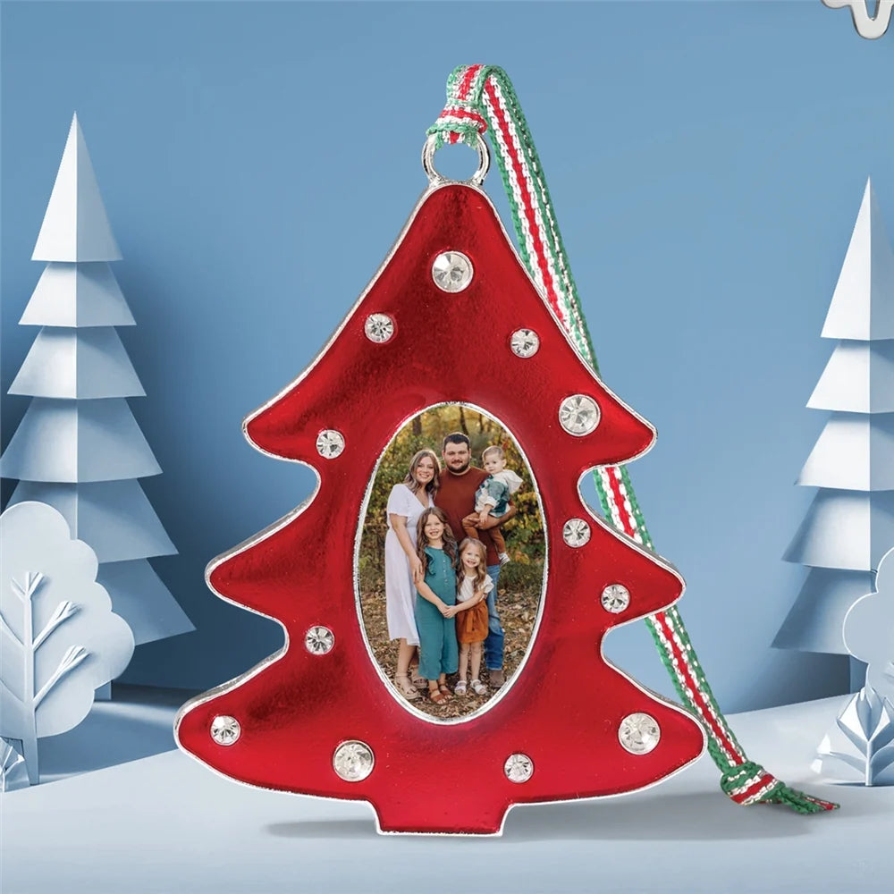 Newbridge, Red Christmas Tree Photoframe Decoration