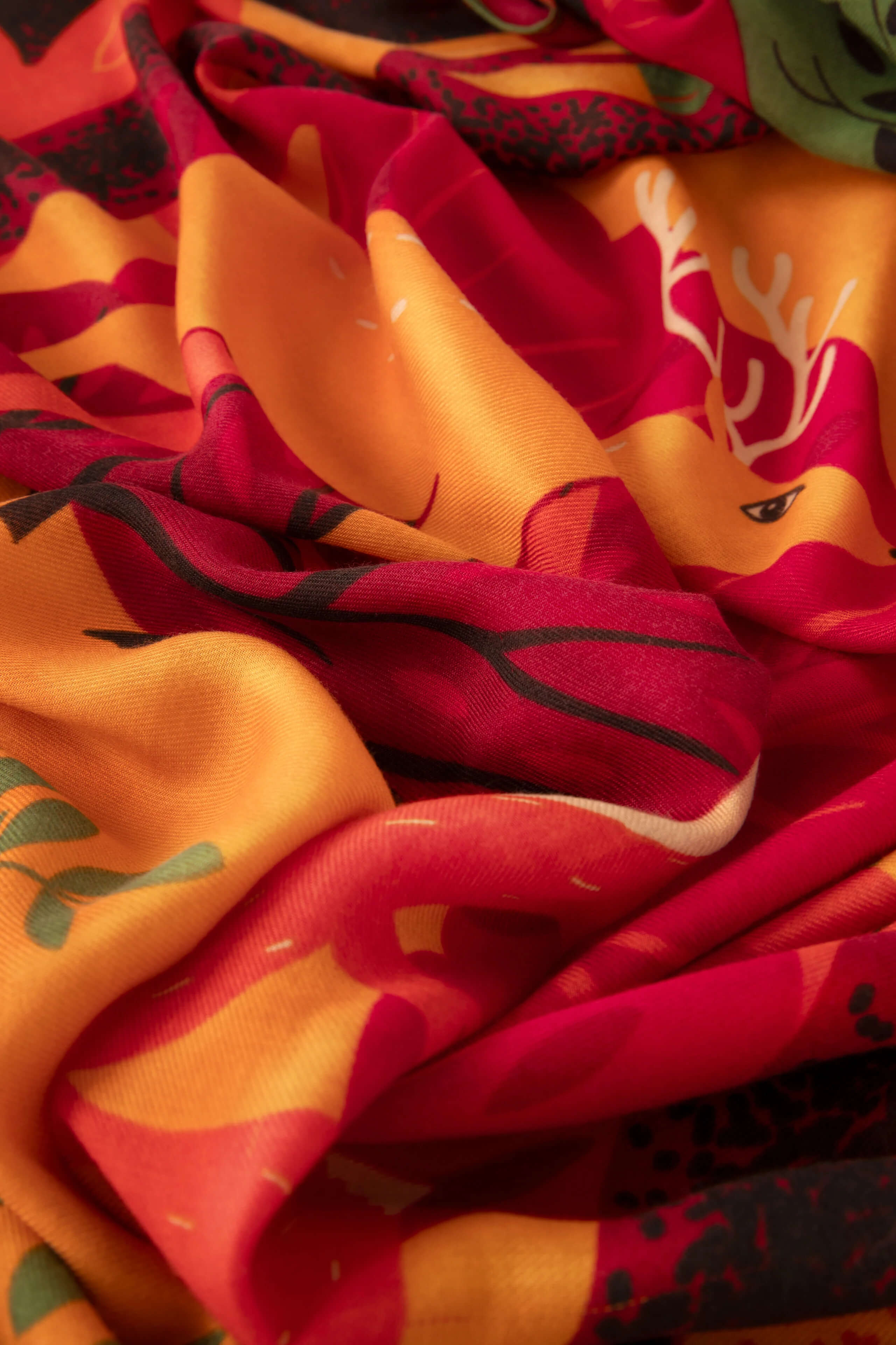 Powder, Autumn Forest Friends Print Scarf
