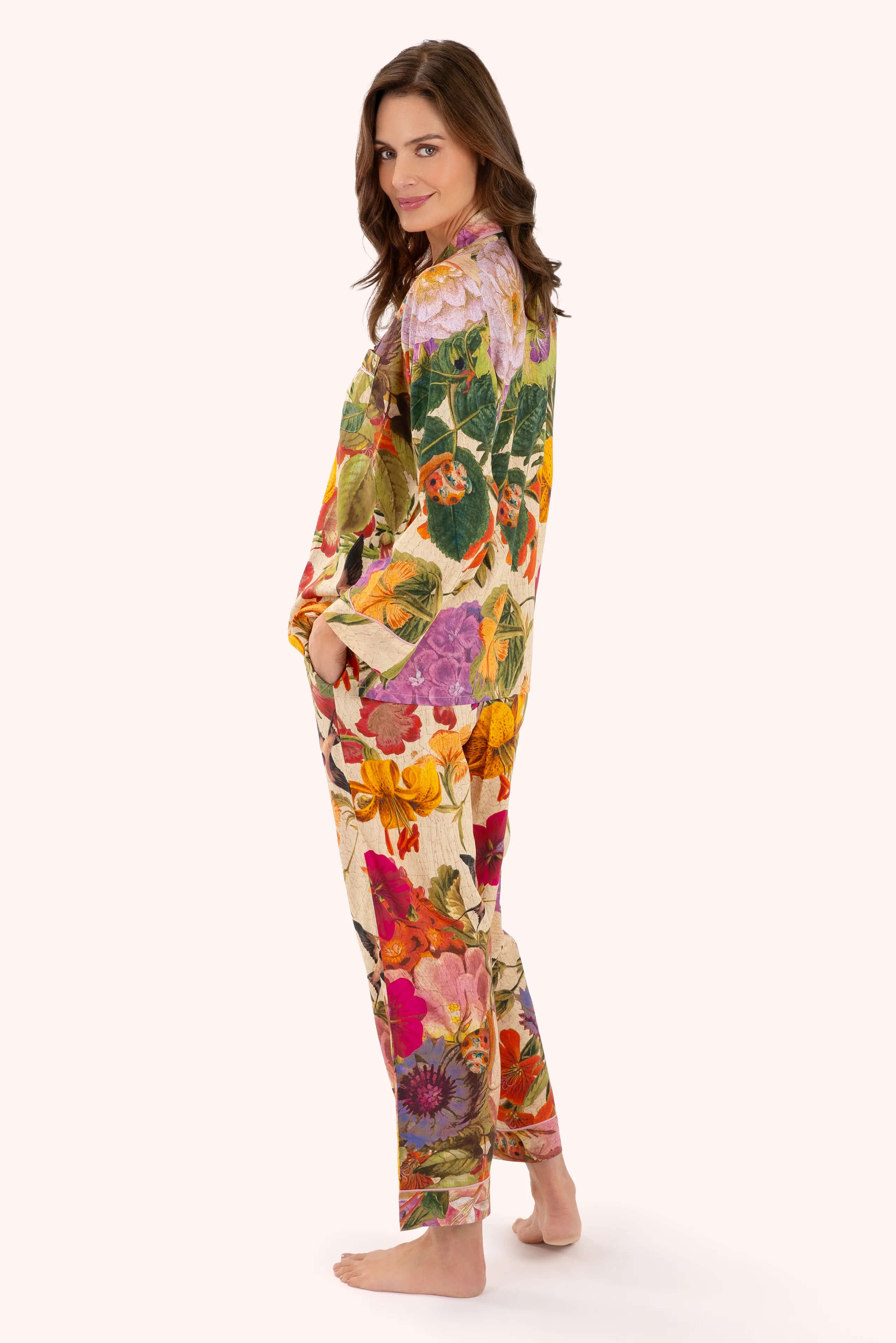 Powder, Cream Posy Pyjamas - Medium