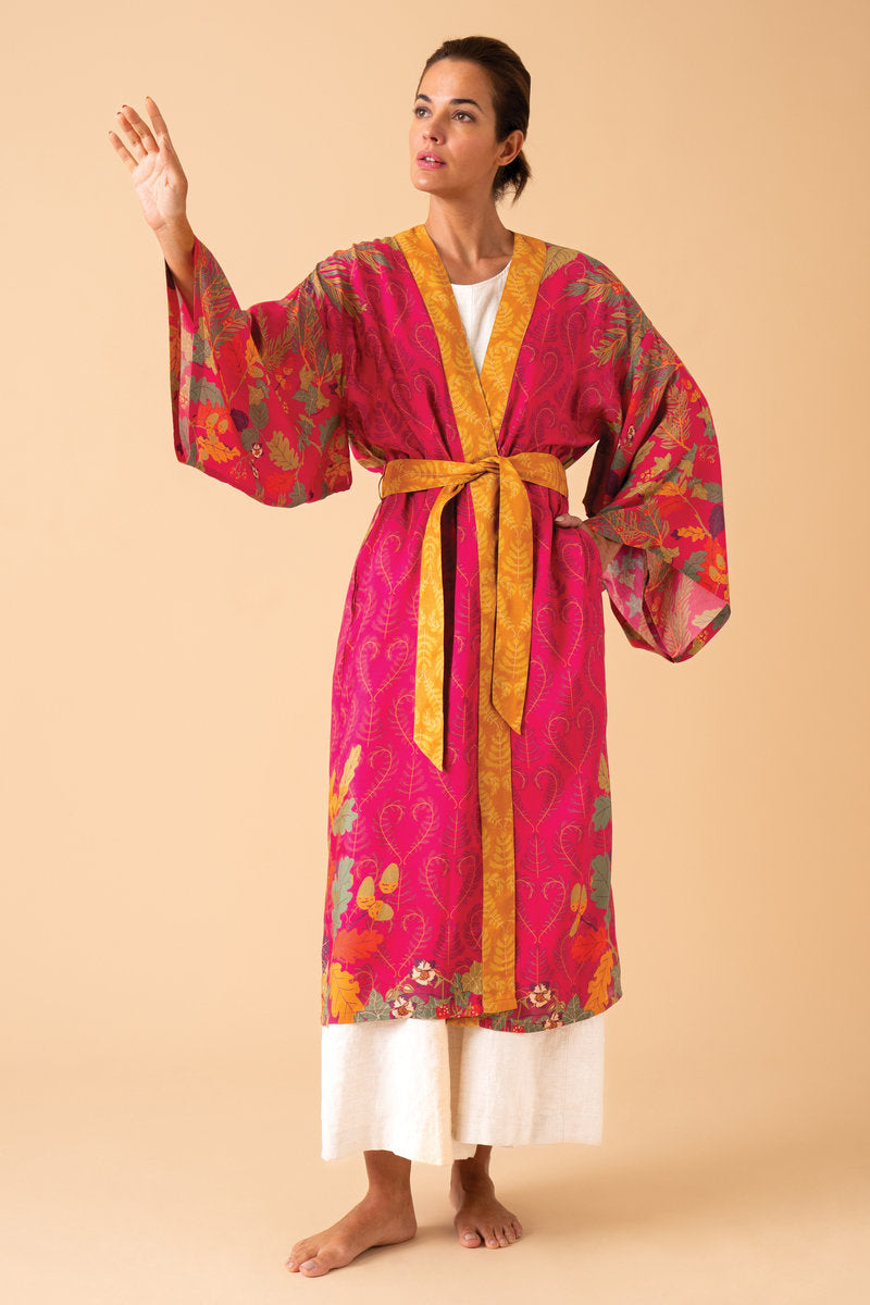 Powder, Enchanted Evening Doe Kimono Gown