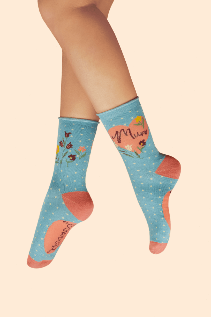 Powder, Special Mum Ladies Ankle Socks- Denim