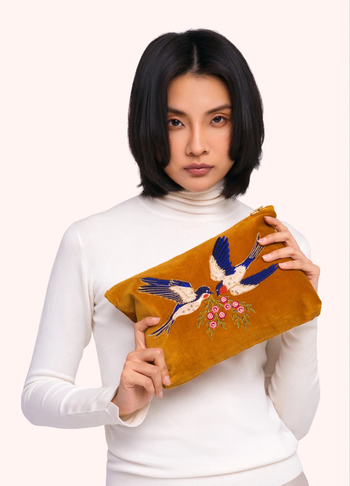 Powder, Swallow Zip Pouch