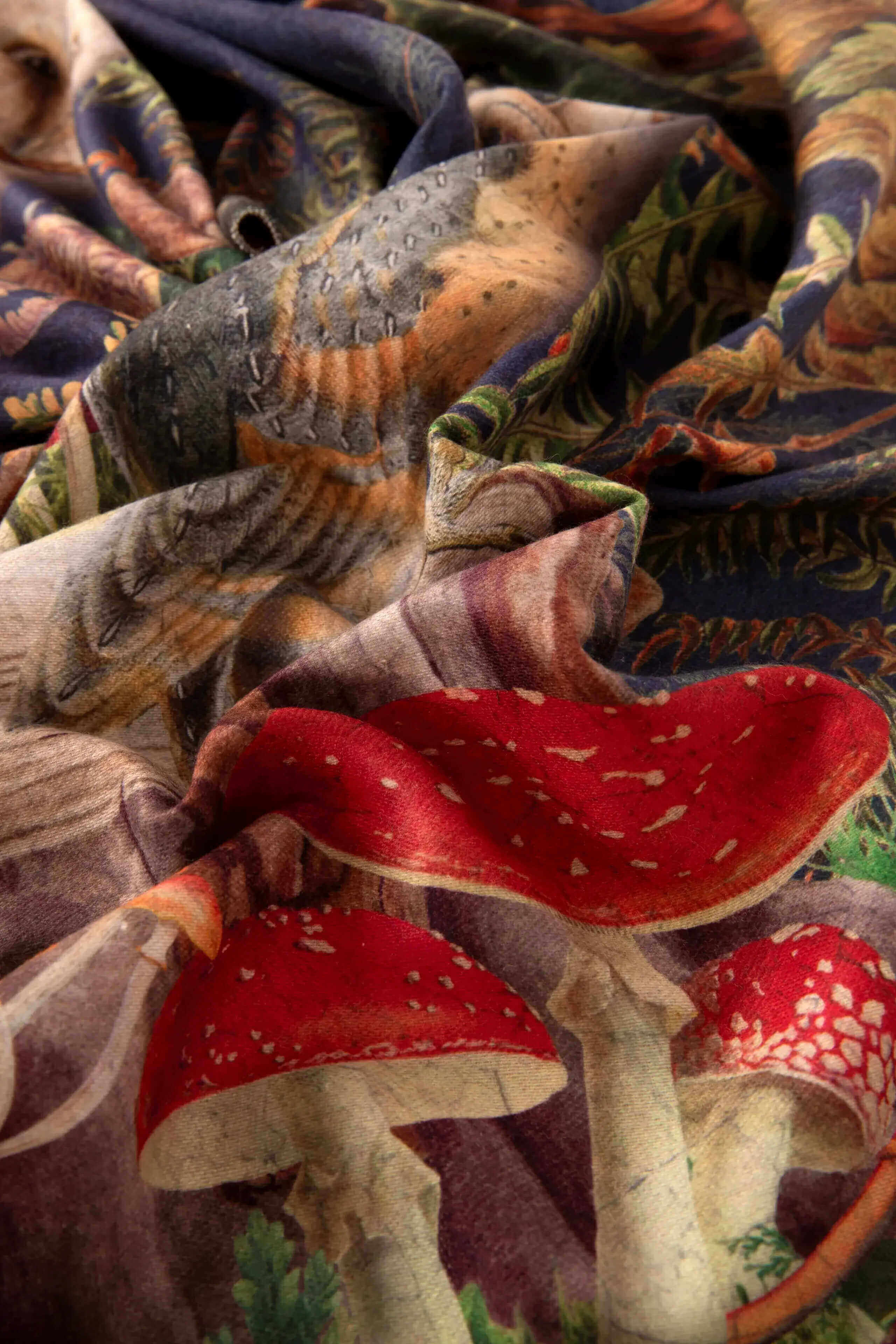 Powder, Wild Woodland Owl Lux Print Scarf