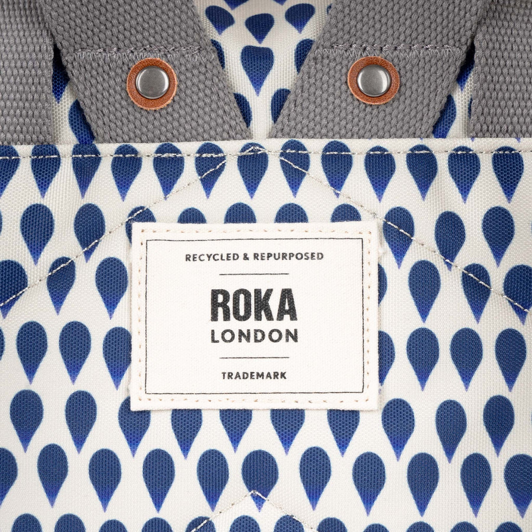 Roka, Canfield B Denim Rain Recycled Canvas Backpack