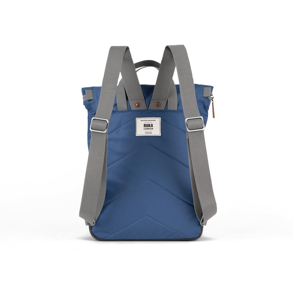 Roka, Canfield Roll Top Backpack in Burnt Blue