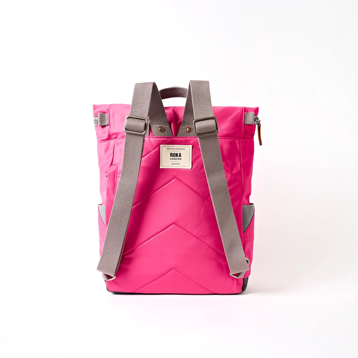 Roka, Canfield Roll Top Backpack in Granita Red
