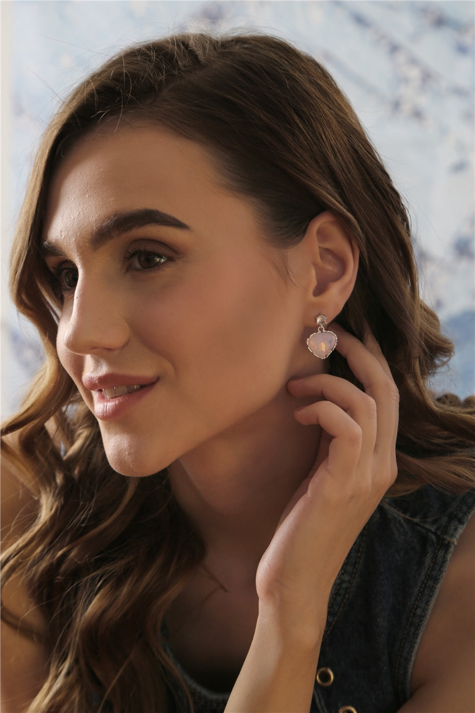 Newbridge, Rose Opal Earrings