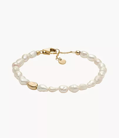 Skagen, Agnethe Pearl White Freshwater Bracelet