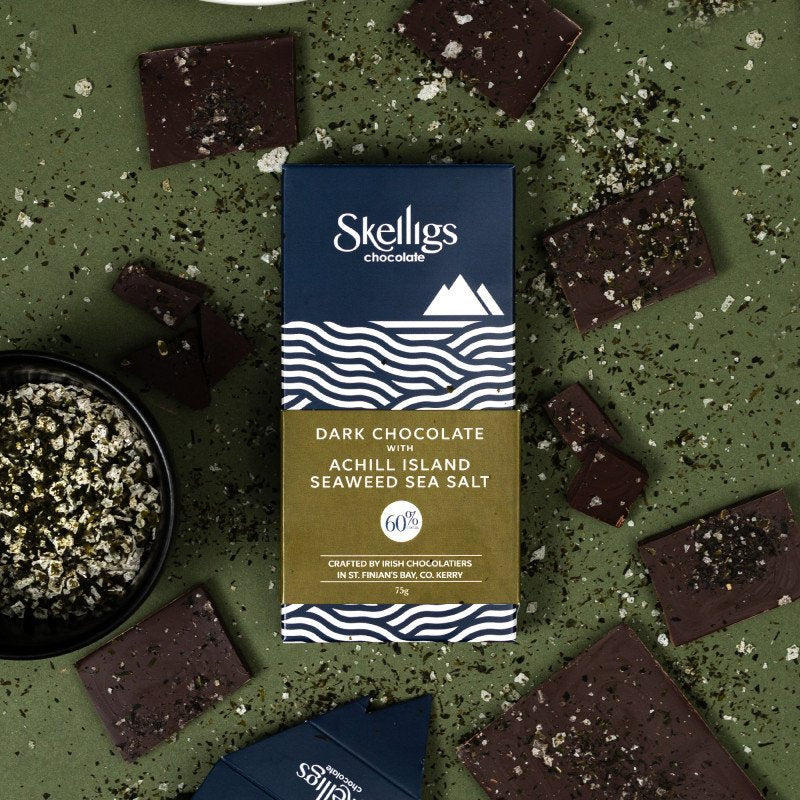 ChocolateSkelligs, Achill Island Seaweed Sea Salt Dark Chococolate