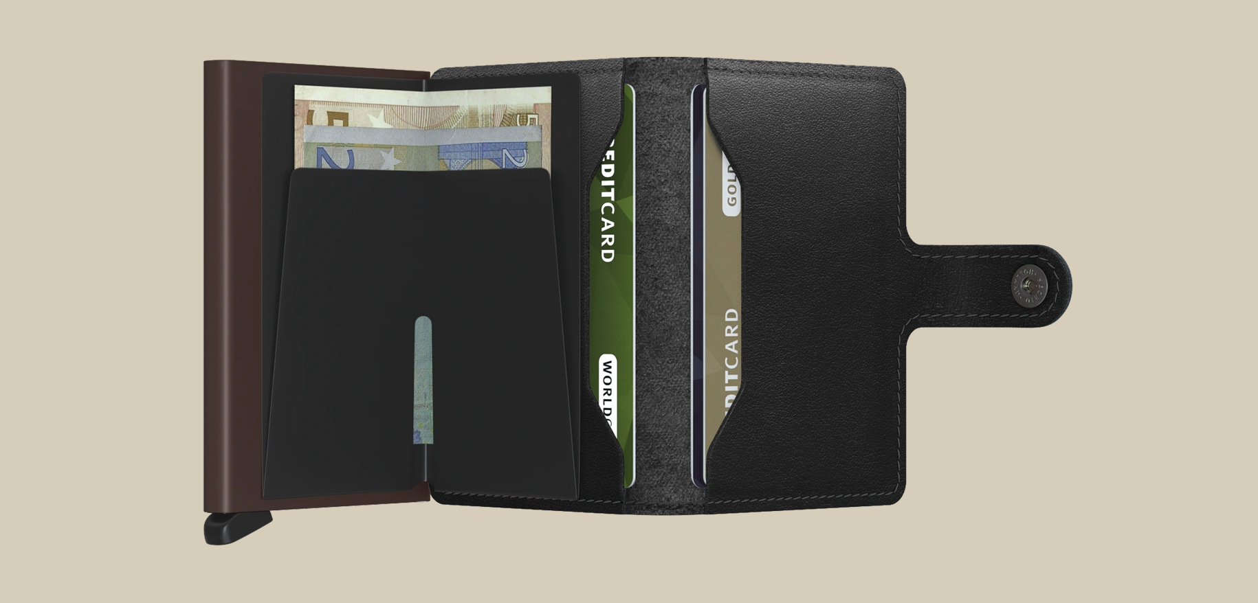 Secrid, Miniwallet Original Black-Brown