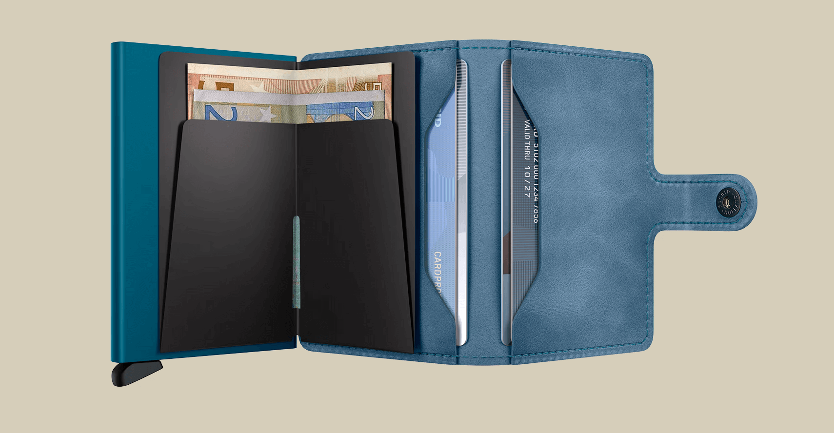 Secrid Miniwallet Vintage Teal Quinlans Gift Shop