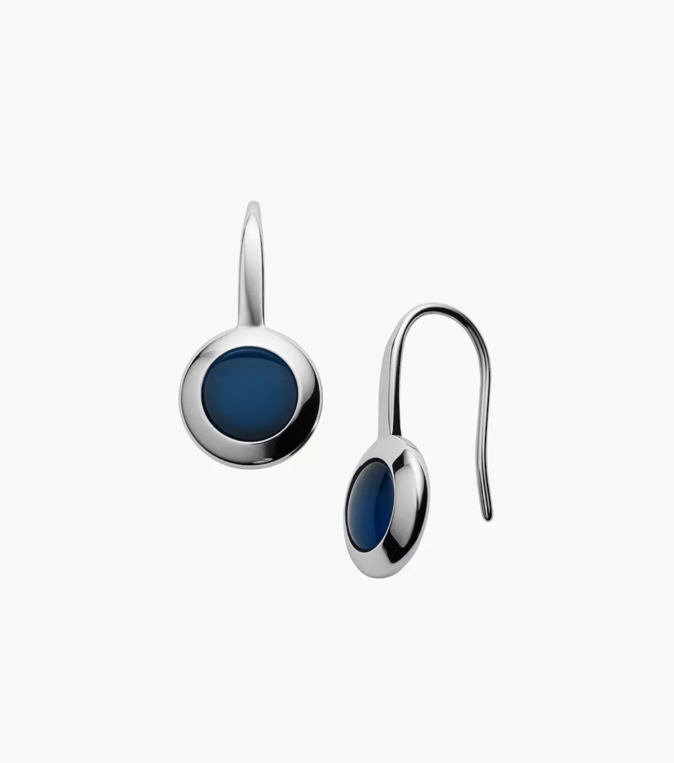 Skagen, Sea Glass Silver-Tone Drop Earrings