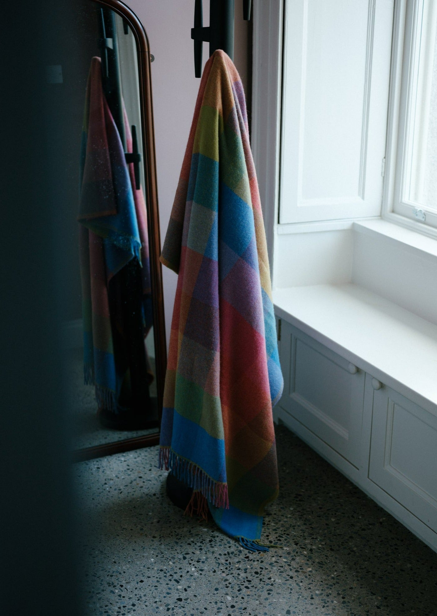Foxford, Sorcha Lambswool Throw Multi-Colour