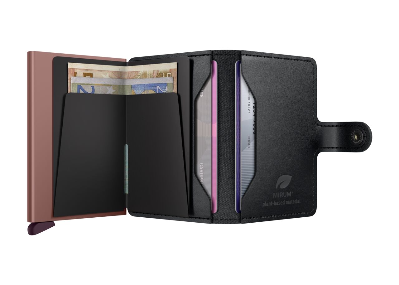 Secrid, Miniwallet MIRUM Plant-Based Black Rose Secrid