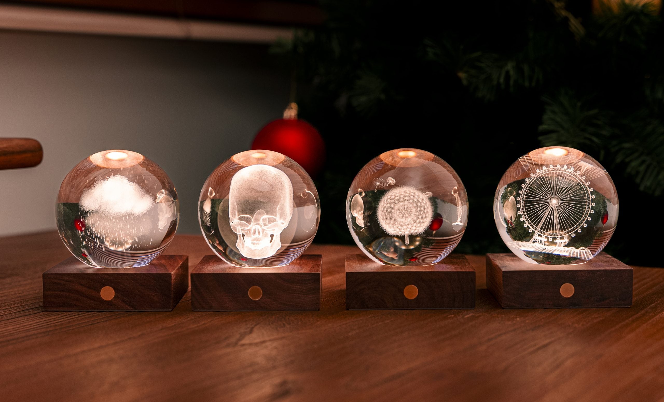 Gingko, DandelionAmber Crystal Light