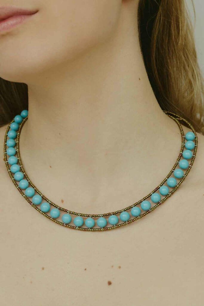 ZIIO, Nk Giro Blu Necklace