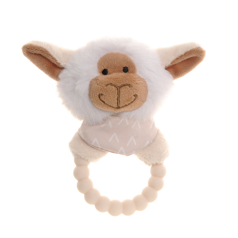 Ziggle, Gift set: Bib Rattle Washcloth Sheep
