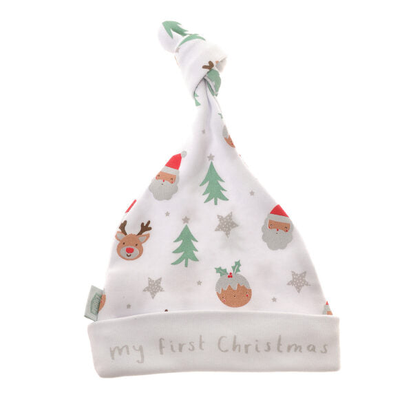 Ziggle, My First Christmas White Cotton Hat Ziggle