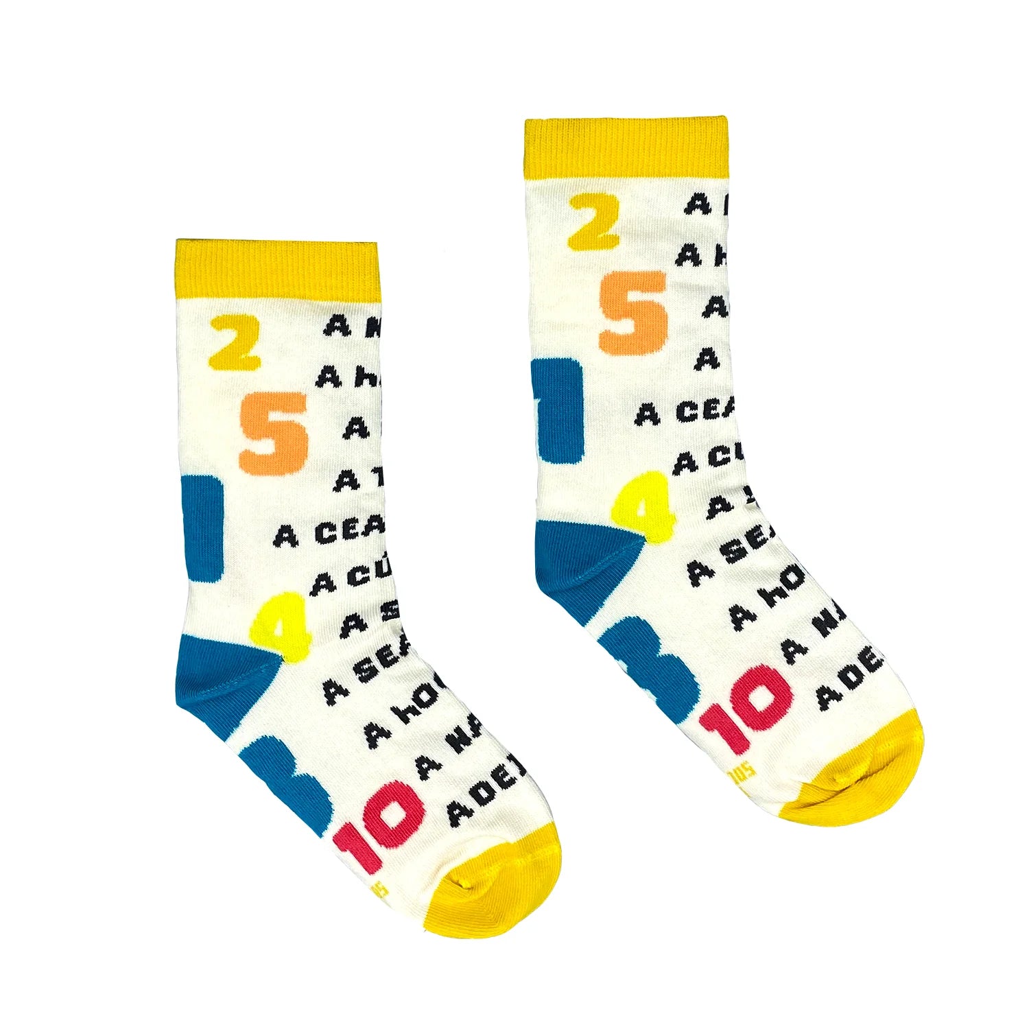 Irish Sock Society Kids , Lets Count /Comhairimis Size (12.5-2.5)