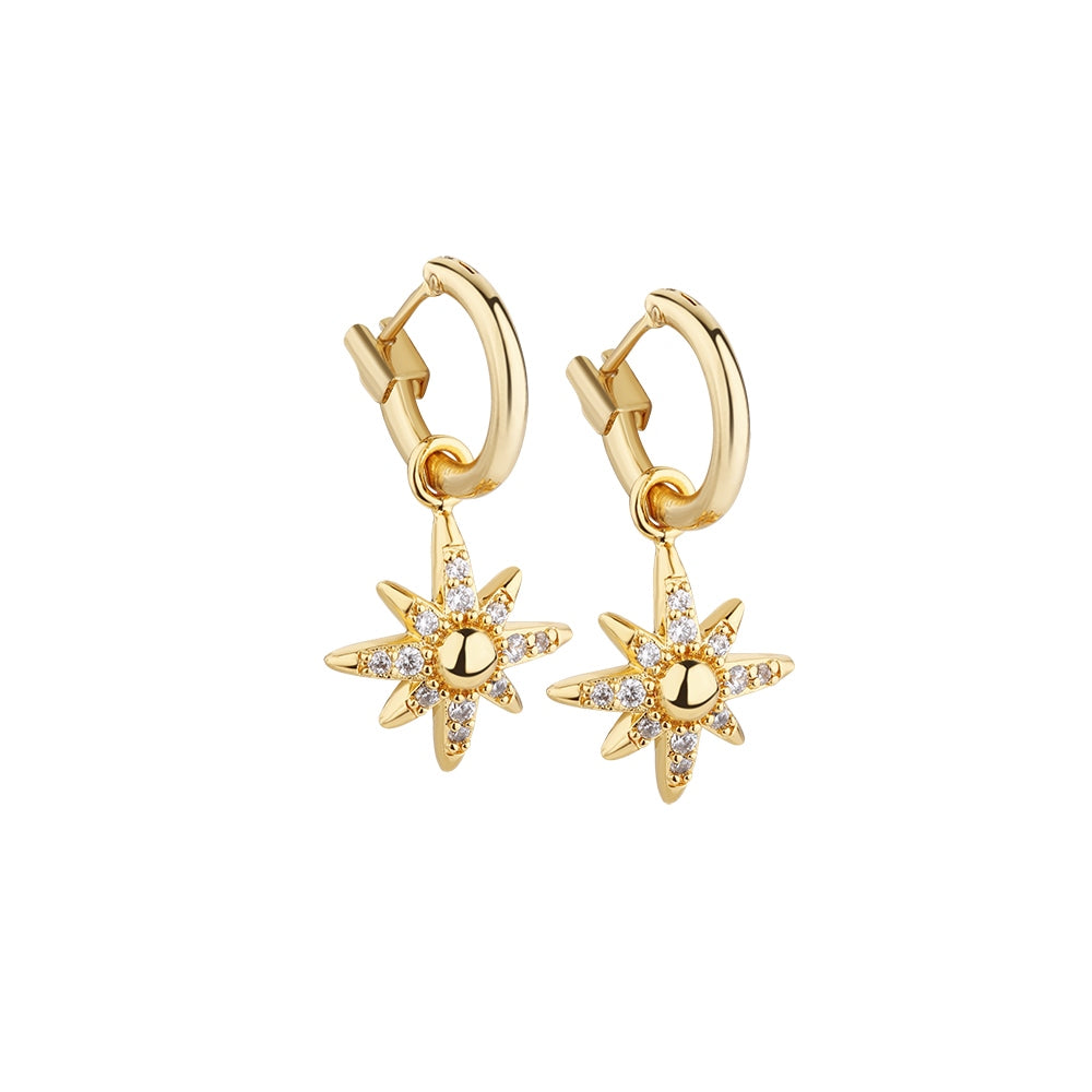 Star Earring clear stones