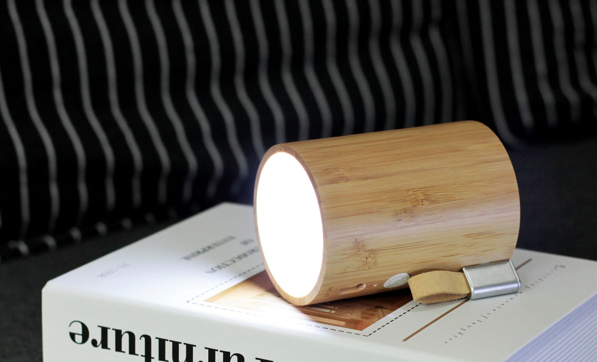 Drum Light Bluetooth Speaker - Bamboo
