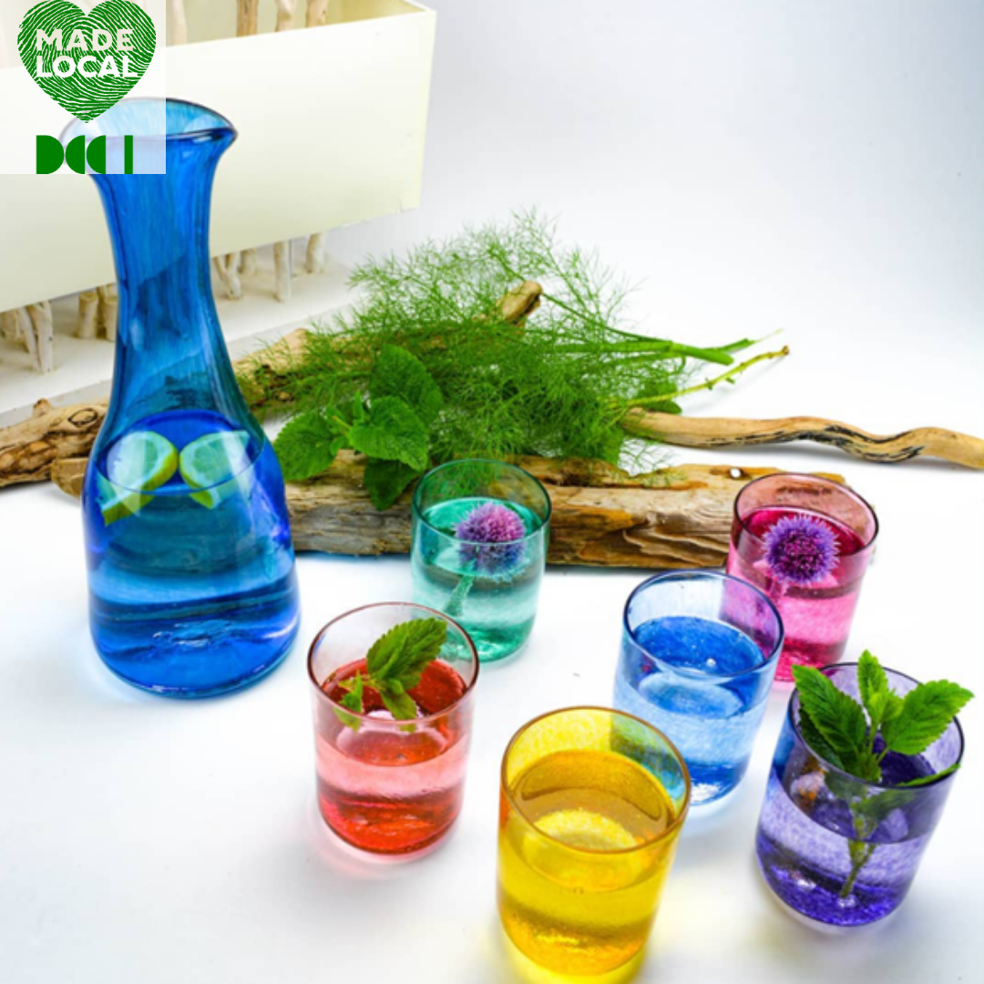 Jerpoint Glass, Rainbow Beaker & Caraffe Set Quinlans Gift Shop