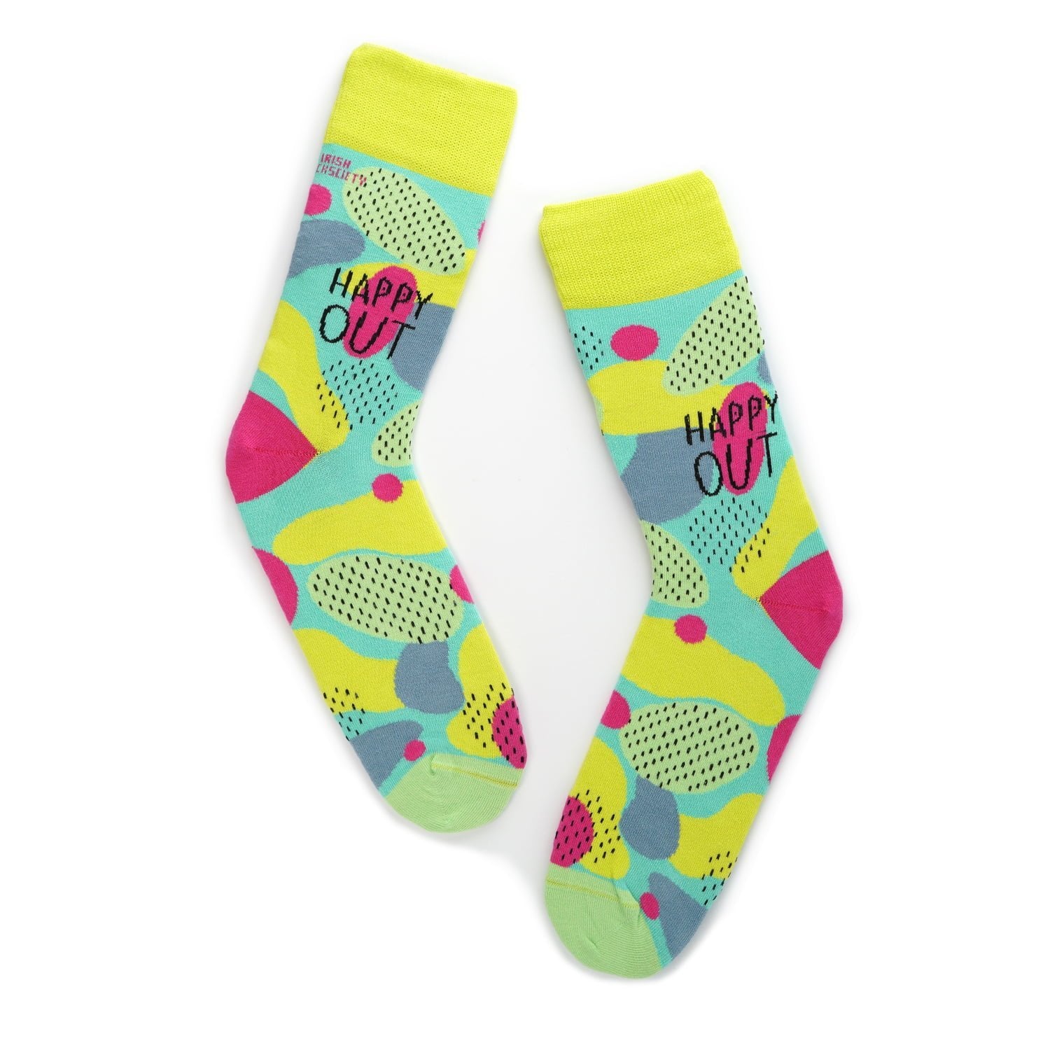 Irish Socksciety, Happy out socks (size 8 -12)