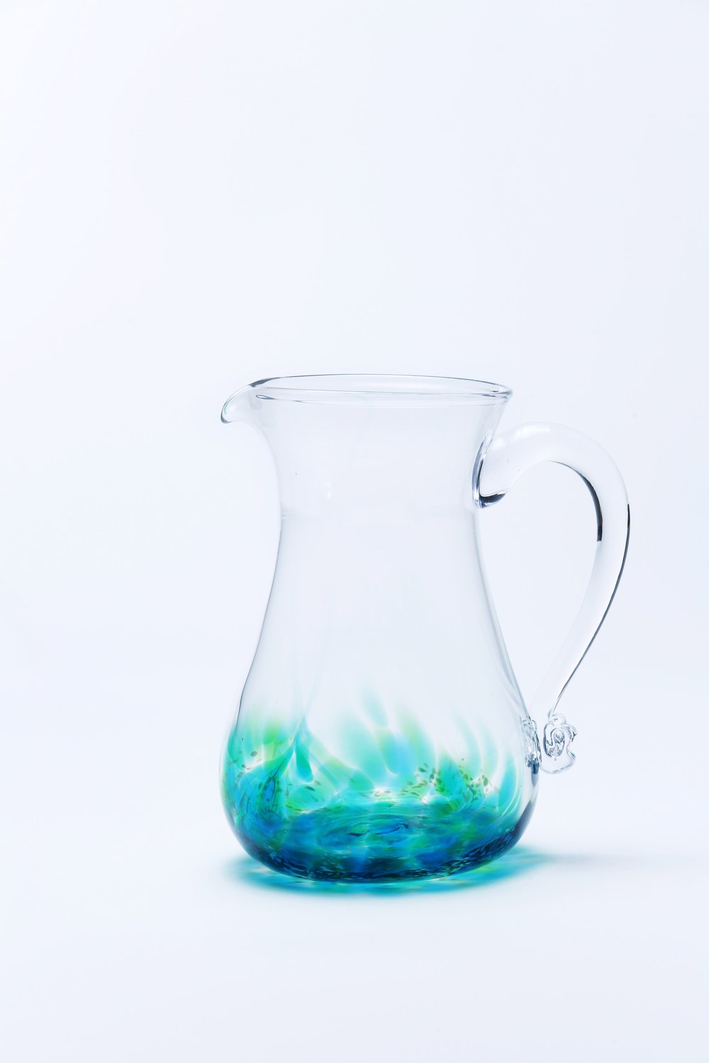 Jerpoint Glass, Medium round jug seascape