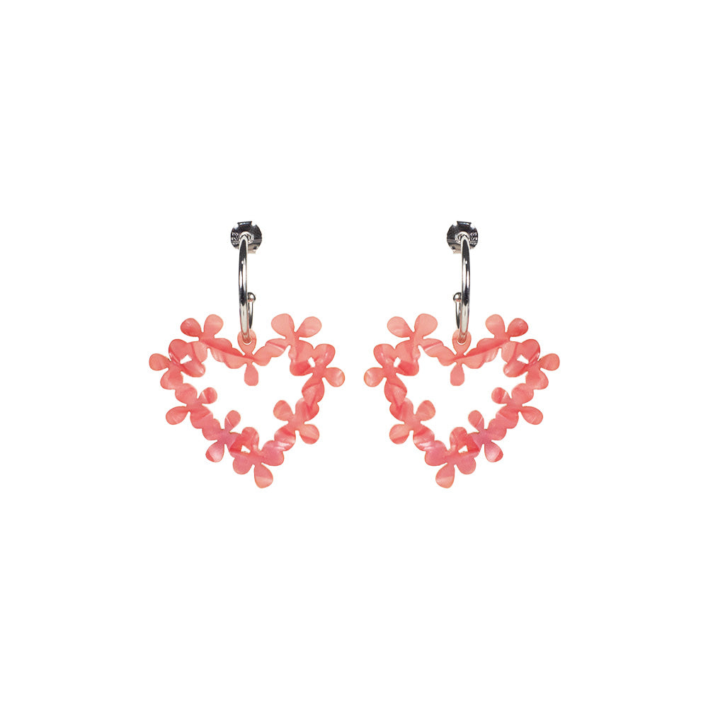 Mini Hearts in Flowers - Pink Pearl