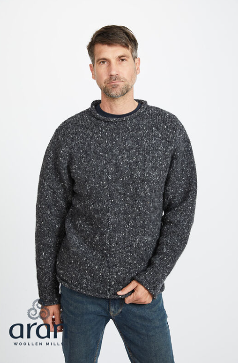 Large Crew Neck Charcoal