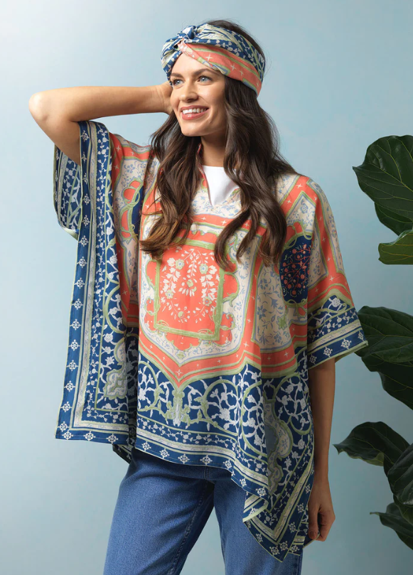 Tunic Top - Indian Summer Blue