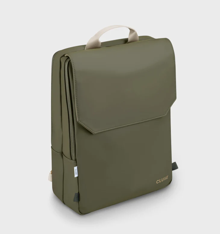 Backpack Dark Green Gold Reversible