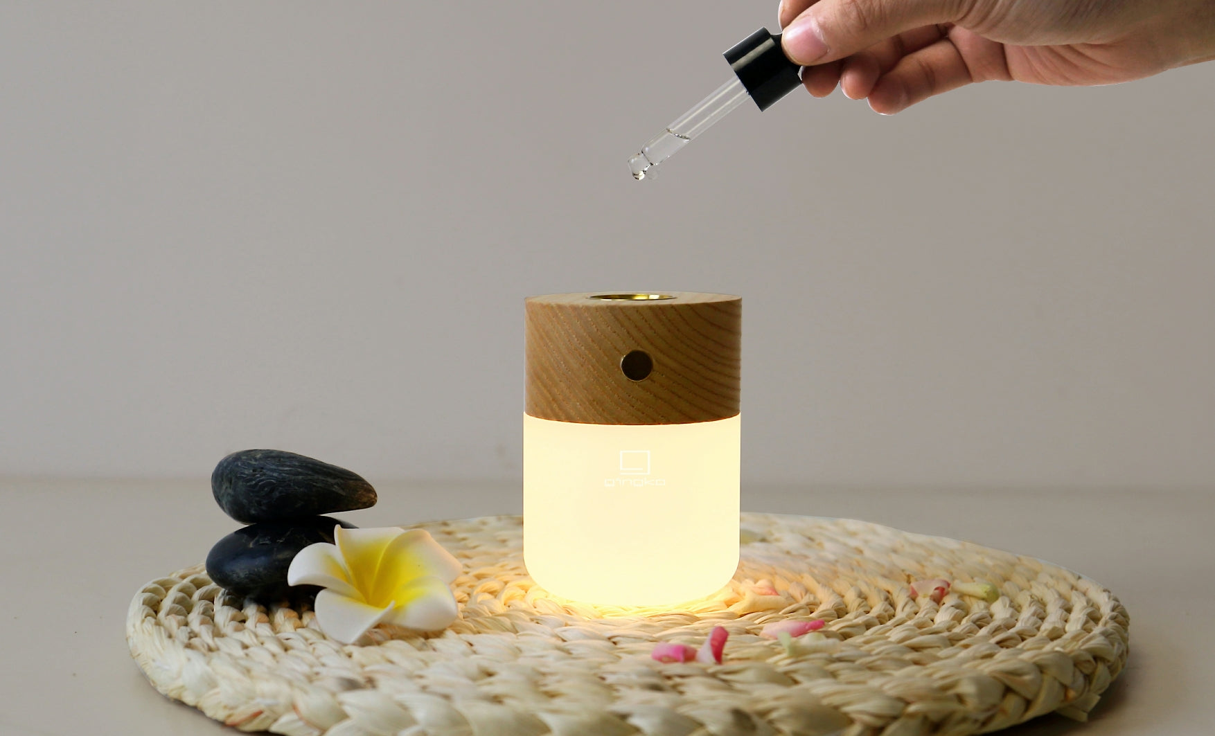 Gingko, Smart Diffuser Lamp - White Ash