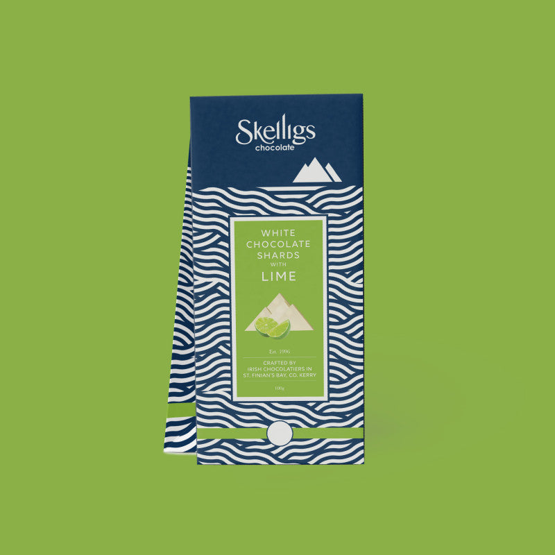 Skelligs Chocolate, White Chocolate Lime Shards
